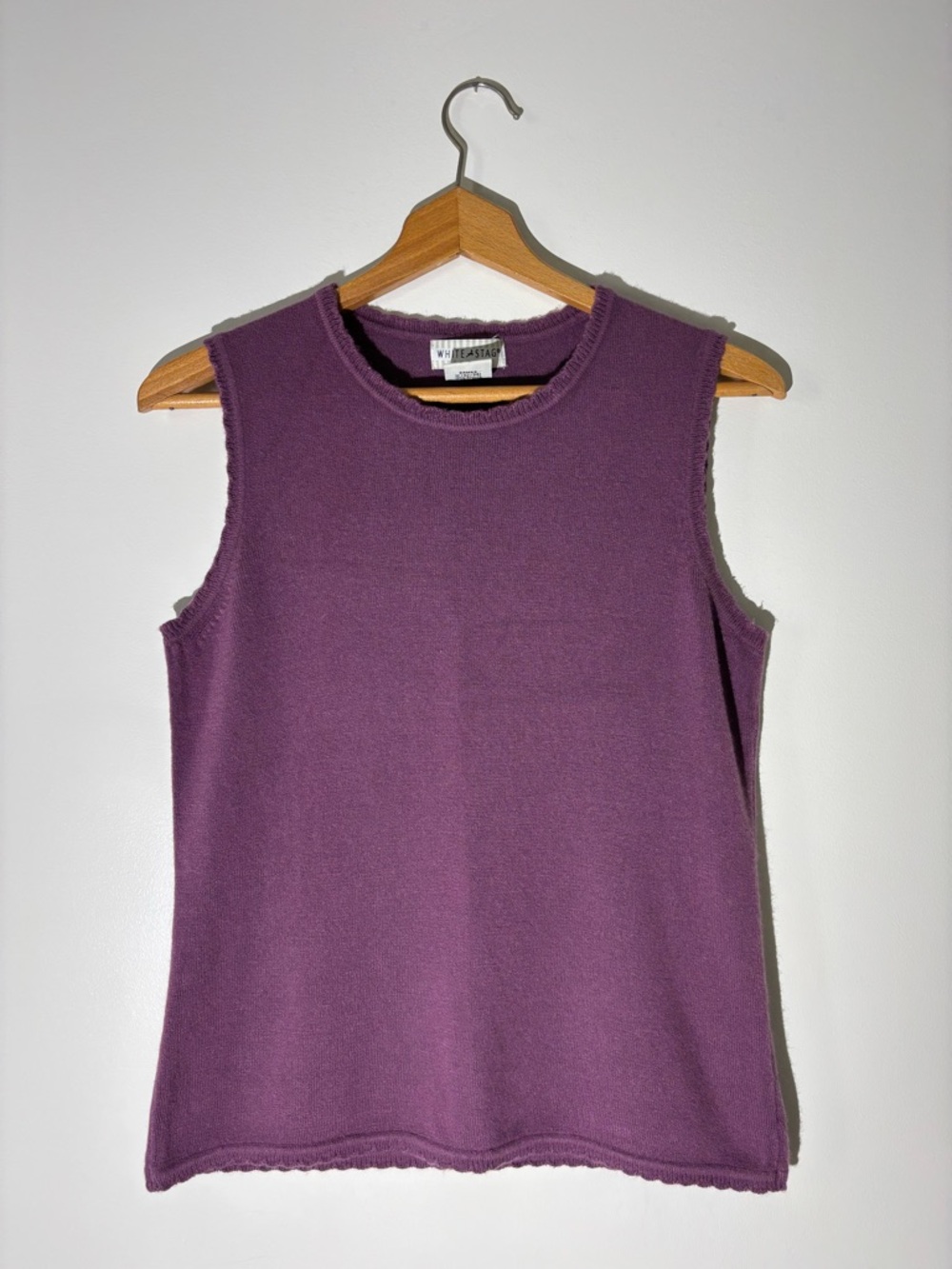 White Stag Sleeveless Knit Tank Top - Purple